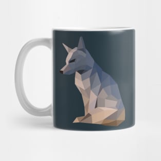 Geometric Arctic Fox Mug